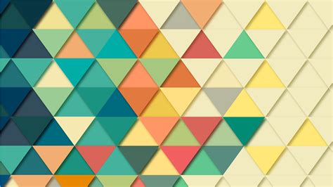 Multicoloured Triangles In A Pattern 4k Ultra Fond Décran Hd Arrière