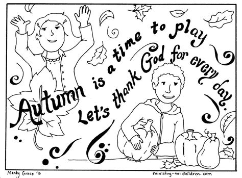 Autumn Coloring Page Lets Thank God Easy Printable Pdf Ministry To