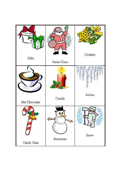Free Printable Christmas Pictionary Words Web Christmas Pictionary Word