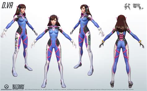 d va overwatch close look at model by plank 69 on deviantart game character character