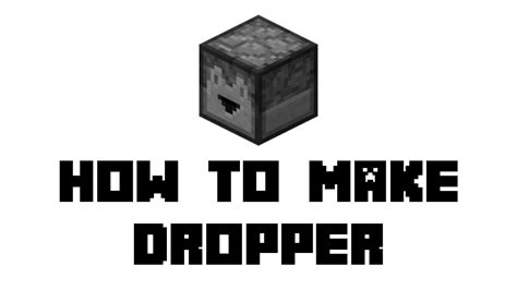 Minecraft Survival How To Make Dropper Youtube