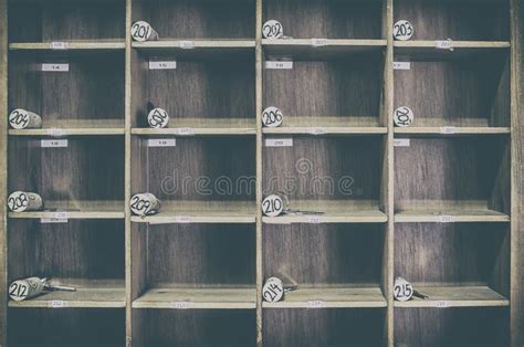 Vintage Hotel Front Desk Key Rack Stock Photos Free And Royalty Free