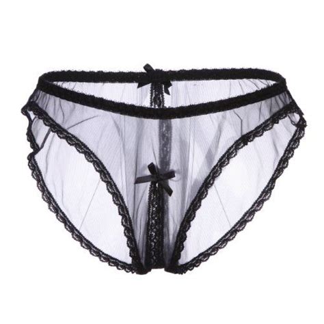 so sexy lingerie tm sheer hipster open crotch panties women s l black big sexy lingerie