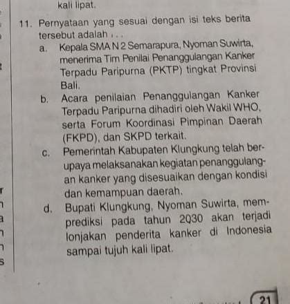 pernyataan yang sesuai dengan isi teks berita tersebut adalah? - Brainly.co.id
