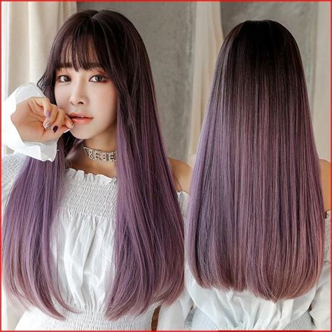 Long Hairstyles In Gradient Fashion Best Easy Hairstyles Korean