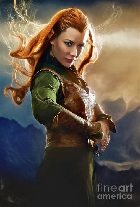 Tauriel Digital Art By Pamela Mlada