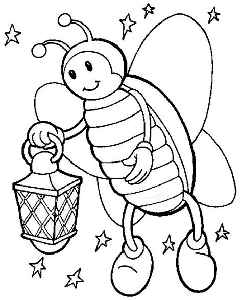 Lightning Bug Coloring Page Free Pag Insect Pages - ClipArt Best