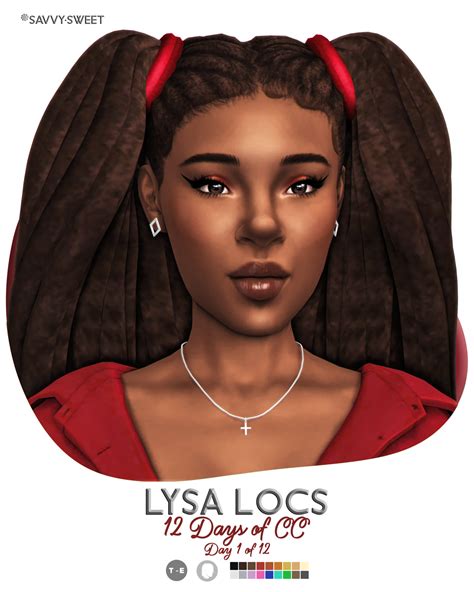 Savvysweet Lysa Locs 12 Days Of Cc Day 1 Of 12 — Ridgeports Cc Finds