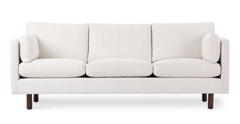 Nova Creamy White Sofa Sofas Article Modern Mid Century And