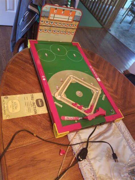 1962 Tudor Tru Action Electric Baseball Game Original Box Works Ebay
