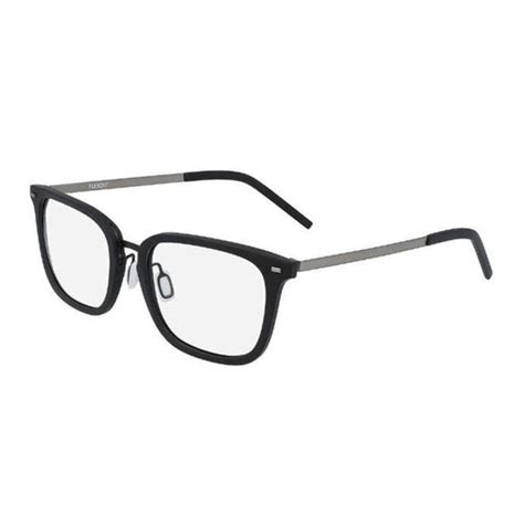 Flexon Mens Black Round Eyeglass Frames Flexonb202000155