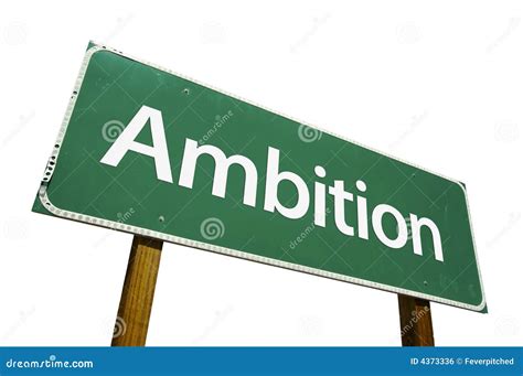 Ambition Road Sign Royalty Free Stock Image Image 4373336