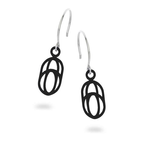 Balanced Oval Earrings Ola 3d Printed Jewelry