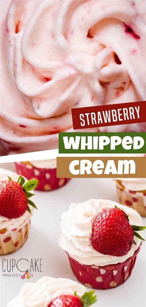 This Amazing Homemade Strawberry Whipped Cream Is Made With Fresh Strawberrie Strawberry Whip