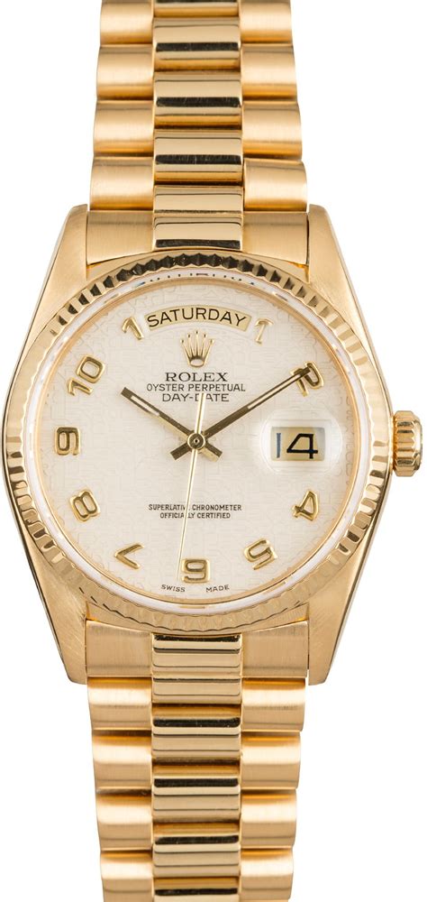 Rolex President 18k Yellow Gold Day Date 18038