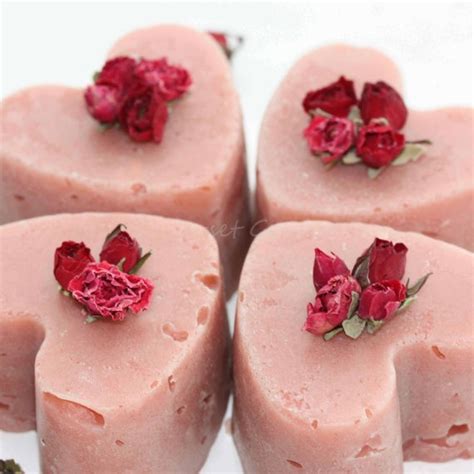 8 Heart Shaped Rose Topped And Fragranced Soap By Somersetgarden Bath