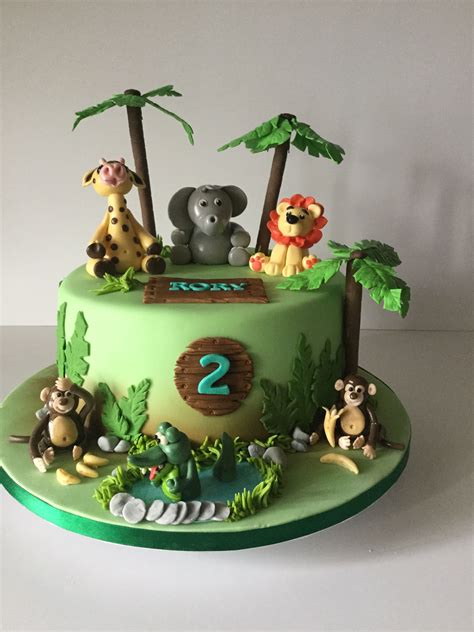 Jungle Cake Jungle Birthday Cakes Animal Birthday Cakes Safari