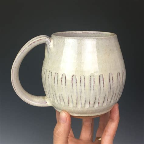 Handcarved Pottery Mug Available From Artisan