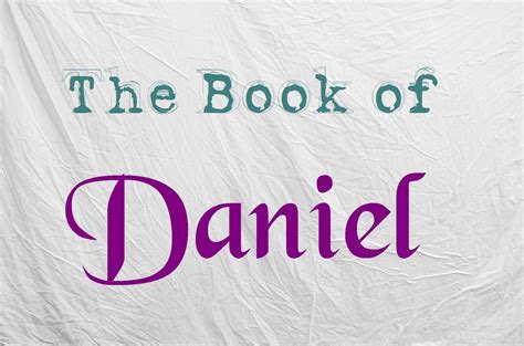 Introduction To Daniel Daniel Chapter 1 33c