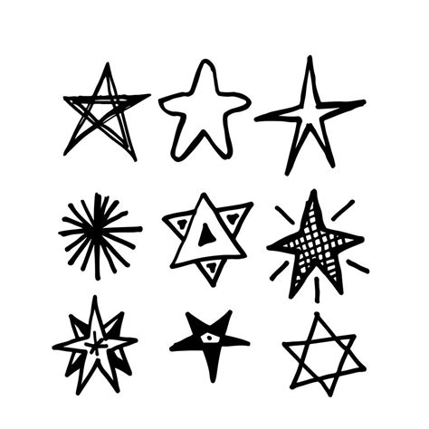 Hand Drawn Star Icon Doodle 572367 Vector Art At Vecteezy