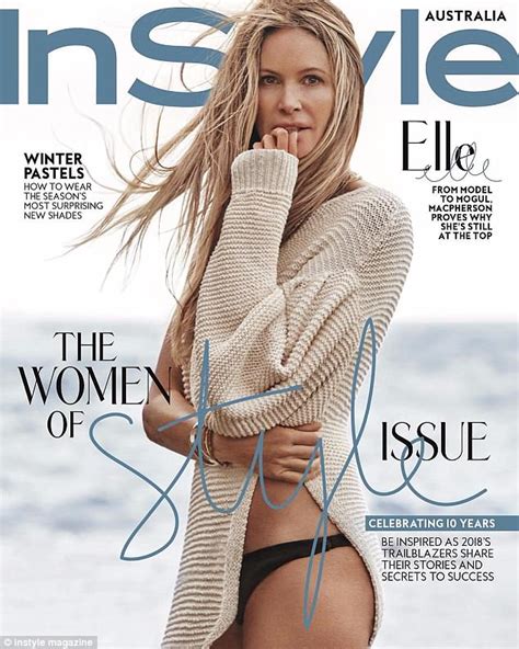 Elle Macpherson Flaunts Her Toned Frame For Instyle Shoot Daily Mail Online