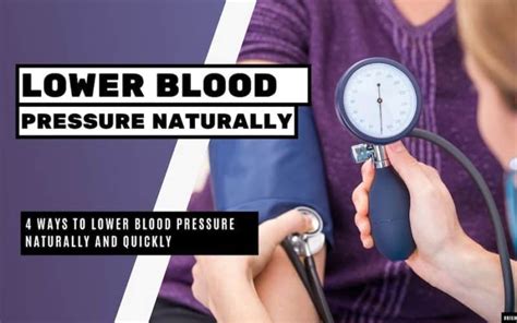 4 Ways To Lower Blood Pressure Naturally And Quickly Bright Freak