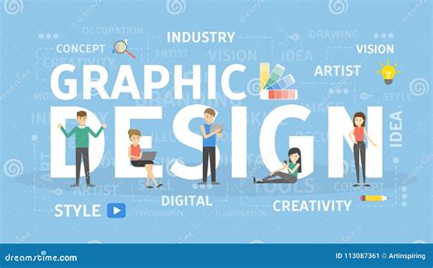 Graphic Design Concept Stock Vector Illustration Of Computer 113087361