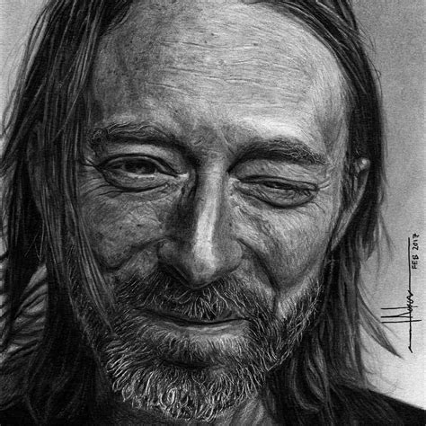 Thom Yorke Portrait Drawings Radiohead