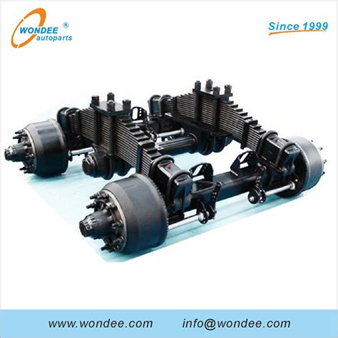 24t 28t 32t 36t Germany Drum Type Bogie Suspension For Semi Trailers