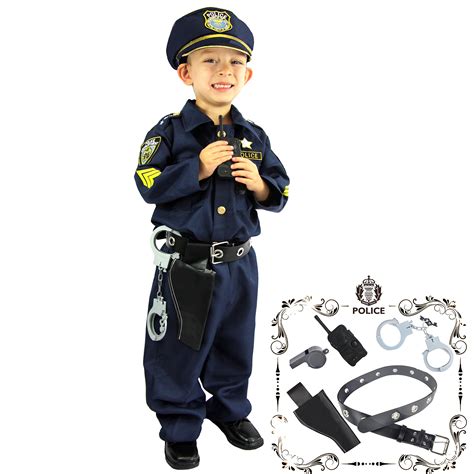 Joyin Toy Spooktacular Creations Deluxe Police Officer Costume For Kids