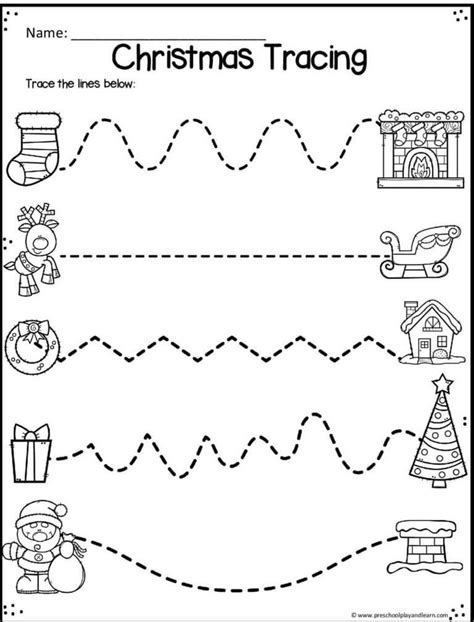 Christmas Worksheets For Kids Free