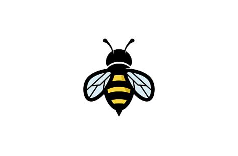 Creative Geometric Bee Logo Stock Illustration Download Image Now