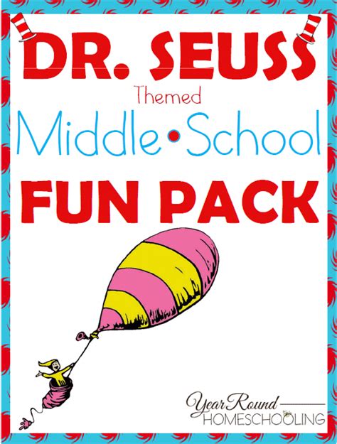 Free Dr Seuss Fun Pack For Middle Schoolers