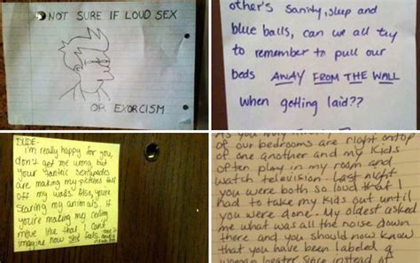 13 Notes That Call Out Neighbors For Loud Sex 7 Offers Great Advice