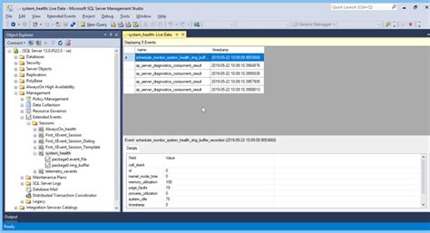 View Sql Server Extended Events Data