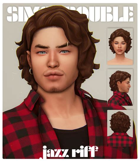Simstrouble Jazz Riff Hairstyle Simstrouble On Patreon Los Sims 4