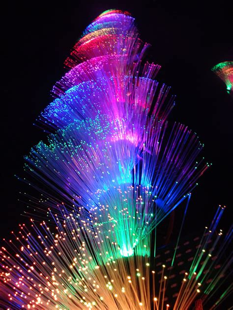 Abstract Avr Colour Changing Led Light Lamps With Fibre Optic Brushes