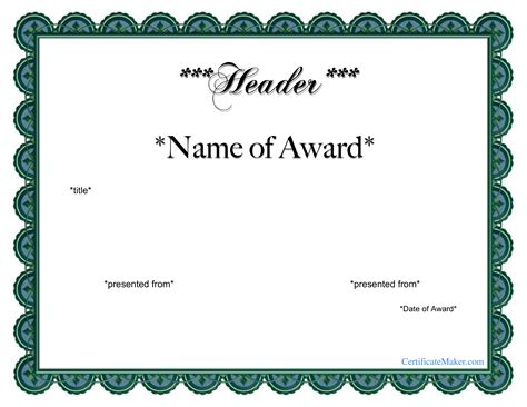 Making an honor testament or a certificate is a reasonable method to show gratefulness for an understudy, worker, companion or relative, particularly when graduation day comes around. Printable Award Certificate | Templates at ...