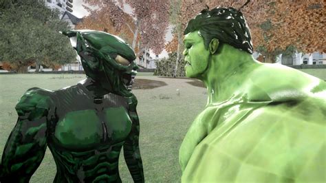 Hulk Vs Green Goblin Epic Battle Youtube