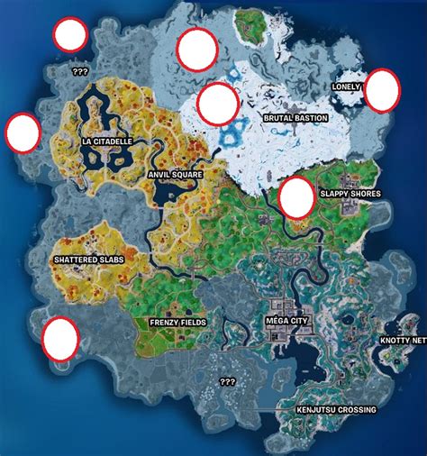 Fortnite Specialist Character Locations Map