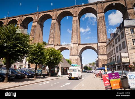 The Viaduct At Morlaix Finistere Brittany France Stock Photo Alamy
