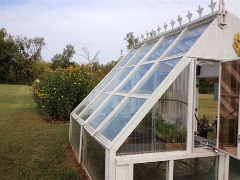 Measure and plan carefully before attaching windows. Build A Stunning Greenhouse From Old Windows - Sustainable Simplicity