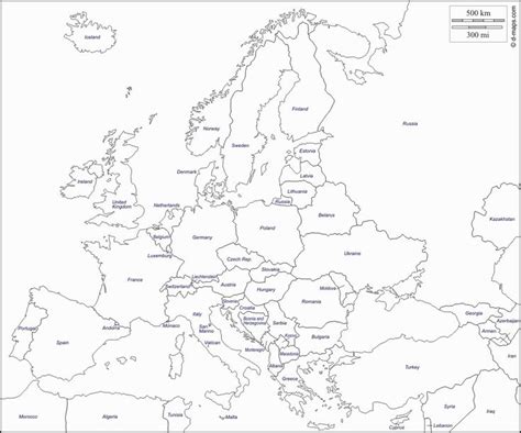 Blank Map Of Europe Africa And Asia And Travel Information Printable