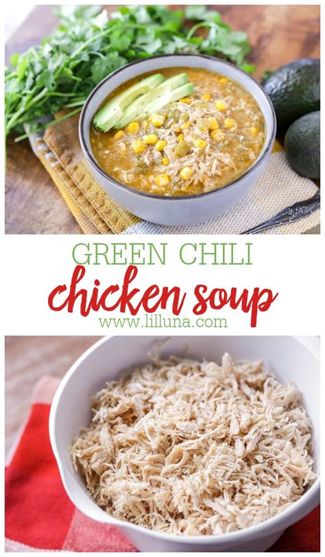 Green Chili Chicken Soup Crock Pot Recipe Lil Luna