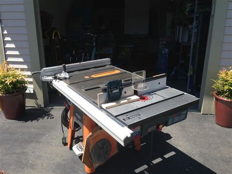 Ts3650 Rigid Table Saw With Bosch Built In Router Table And Plunge Router