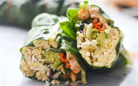 rainbow chard wraps with millet and chickpeas [vegan] one green planet