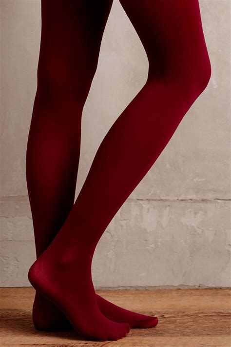 Pure + Good Opaque Tights in Red - Lyst
