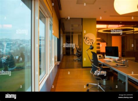 Blurred Office Background Stock Photo Alamy