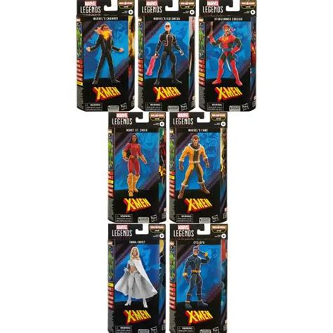 Marvel X Men Marvel Legends Sugar Man Series Set Of 7 Action Figures