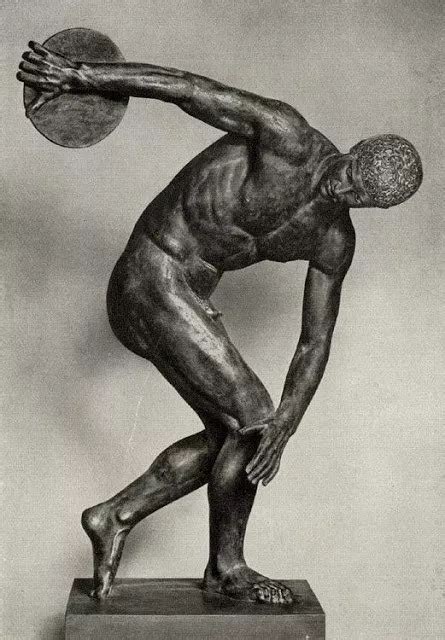 The Discobolus Statue Discus Thrower National Museum Of Rome Sculpture